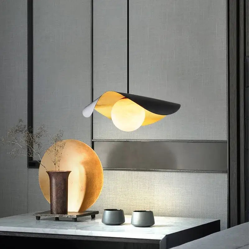 DecorBites™ Black Gold Glass Ball Pendant Light: Retro Nordic LED Bar Fixture
