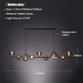 DecorBites™ Black Gold Glass Chandelier LED Luxury Pendant Light