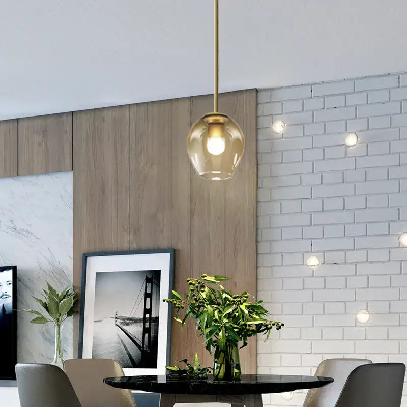 مصابيح حائط زجاجية ذهبية سوداء من DecorBites™ لإنارة ديكور المنزل العصري