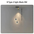 DecorBites™ Black Gold Hanging Pendant Lamp: Modern Luxury Bedroom & Living Room Lighting