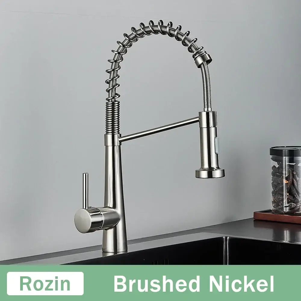 DecorBites™ Black Gold Kitchen Faucet with Pull Down Sprayer