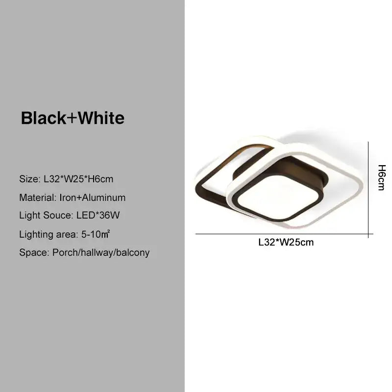DecorBites™ Black Gold LED Ceiling Lights with Remote Control - Indoor Chandelier Lighting
