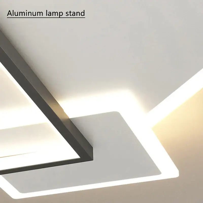DecorBites™ Black Gold LED Chandelier: Modern Smart Lighting for Living Dining Bedroom & Children's