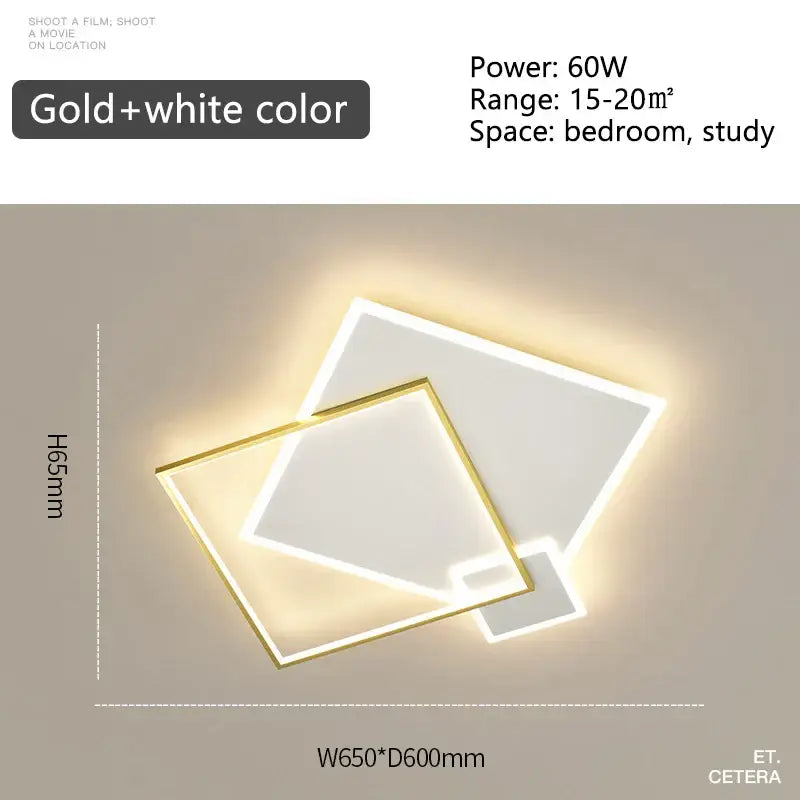 DecorBites™ Black Gold LED Chandelier: Modern Smart Lighting for Living Dining Bedroom & Children's