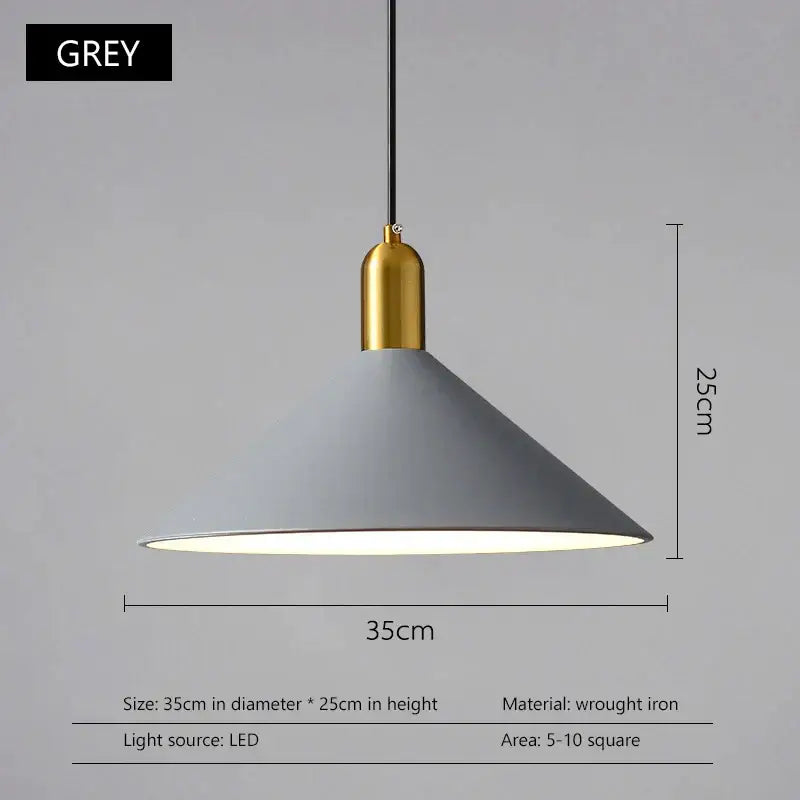 DecorBites™ Black Gold LED Pendant Lights for Home Restaurant Loft Bar Industrial Decor