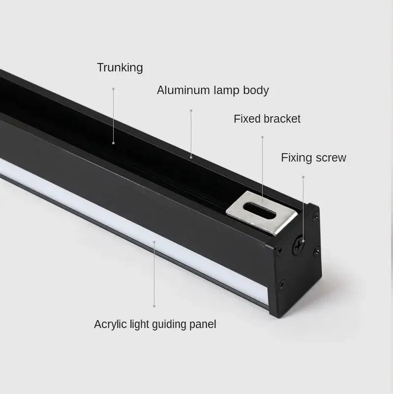DecorBites™ Black Gold LED Strip Wall Lights for Dining & Living Room Modern Minimalist Design