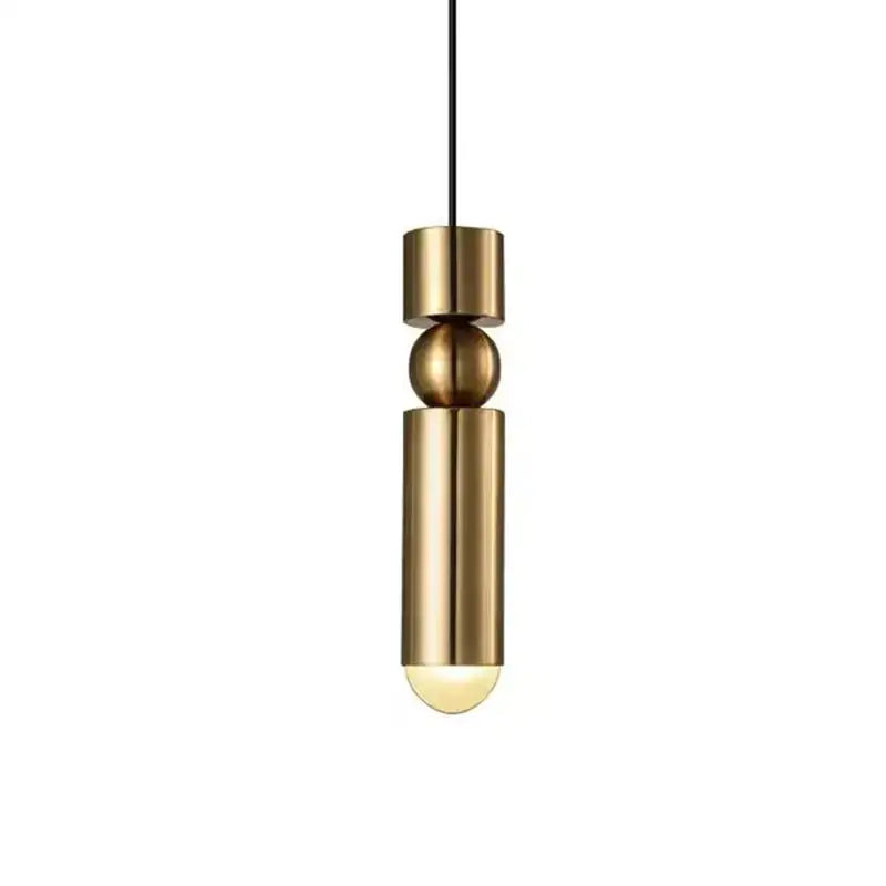 ثريا أنبوب زجاجي LED باللونين الأسود والذهبي من DecorBites™ لديكور المنزل والمتاجر