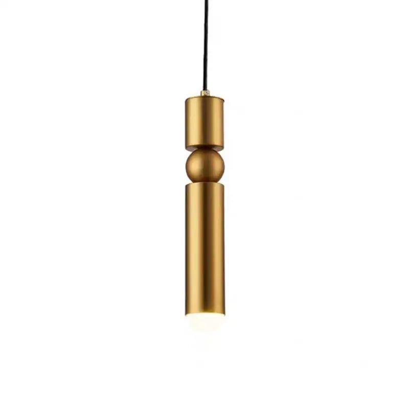 ثريا أنبوب زجاجي LED باللونين الأسود والذهبي من DecorBites™ لديكور المنزل والمتاجر
