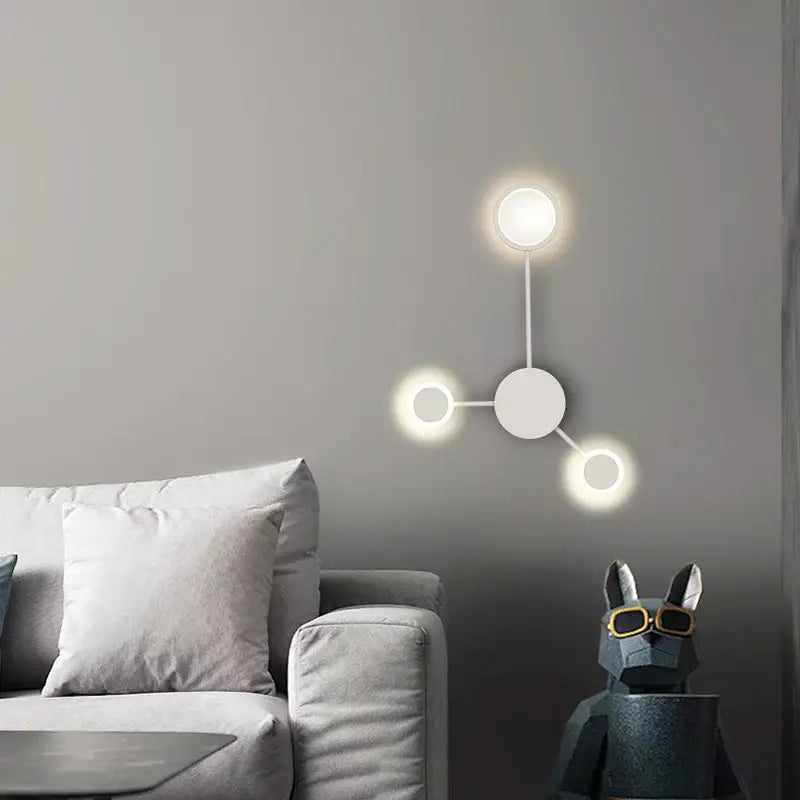DecorBites™ Black Gold LED Wall Lamp for Indoor Bedroom Living Room Stairs Bar