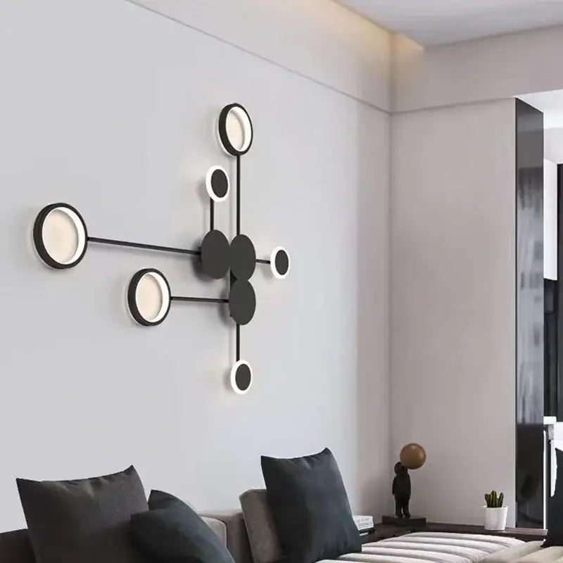 DecorBites™ Black Gold LED Wall Lamp for Indoor Bedroom Living Room Stairs Bar