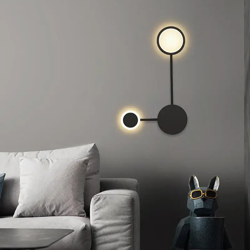 DecorBites™ Black Gold LED Wall Lamp for Indoor Bedroom Living Room Stairs Bar