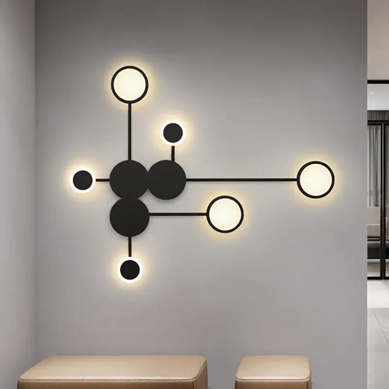 DecorBites™ Black Gold LED Wall Lamp for Indoor Bedroom Living Room Stairs Bar