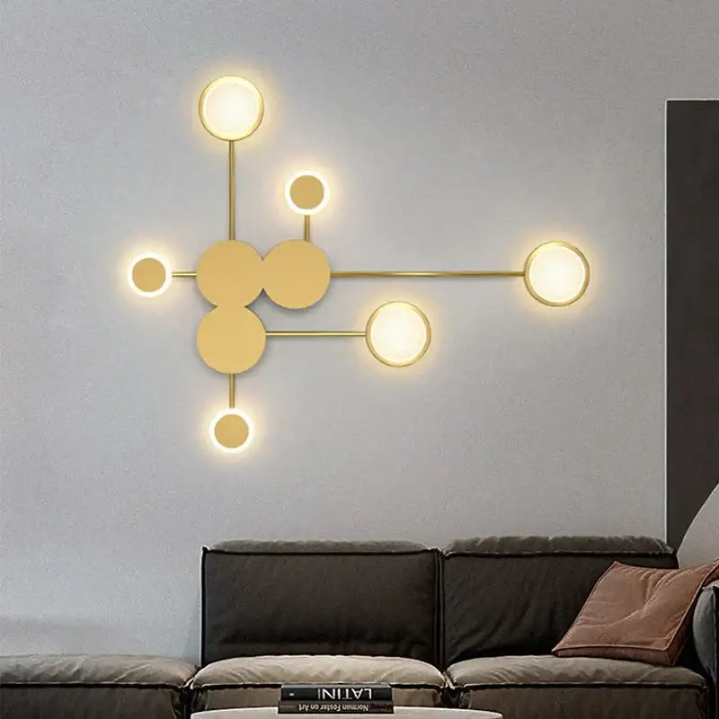 DecorBites™ Black Gold LED Wall Lamp for Indoor Bedroom Living Room Stairs Bar