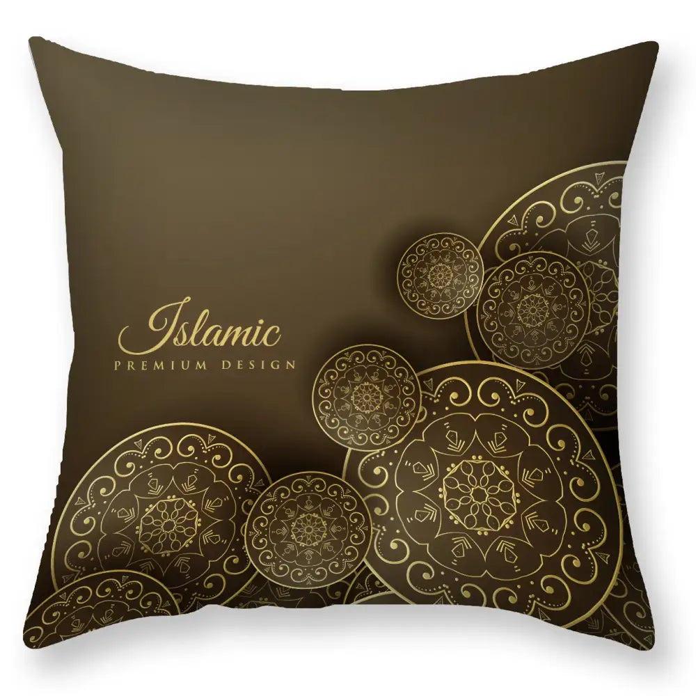 DecorBites™ Black Gold Mandala Luxury Printed Pillowcase §