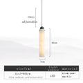 DecorBites™ Black Gold Marble Cylinder Pendant Light for Modern Home Decor