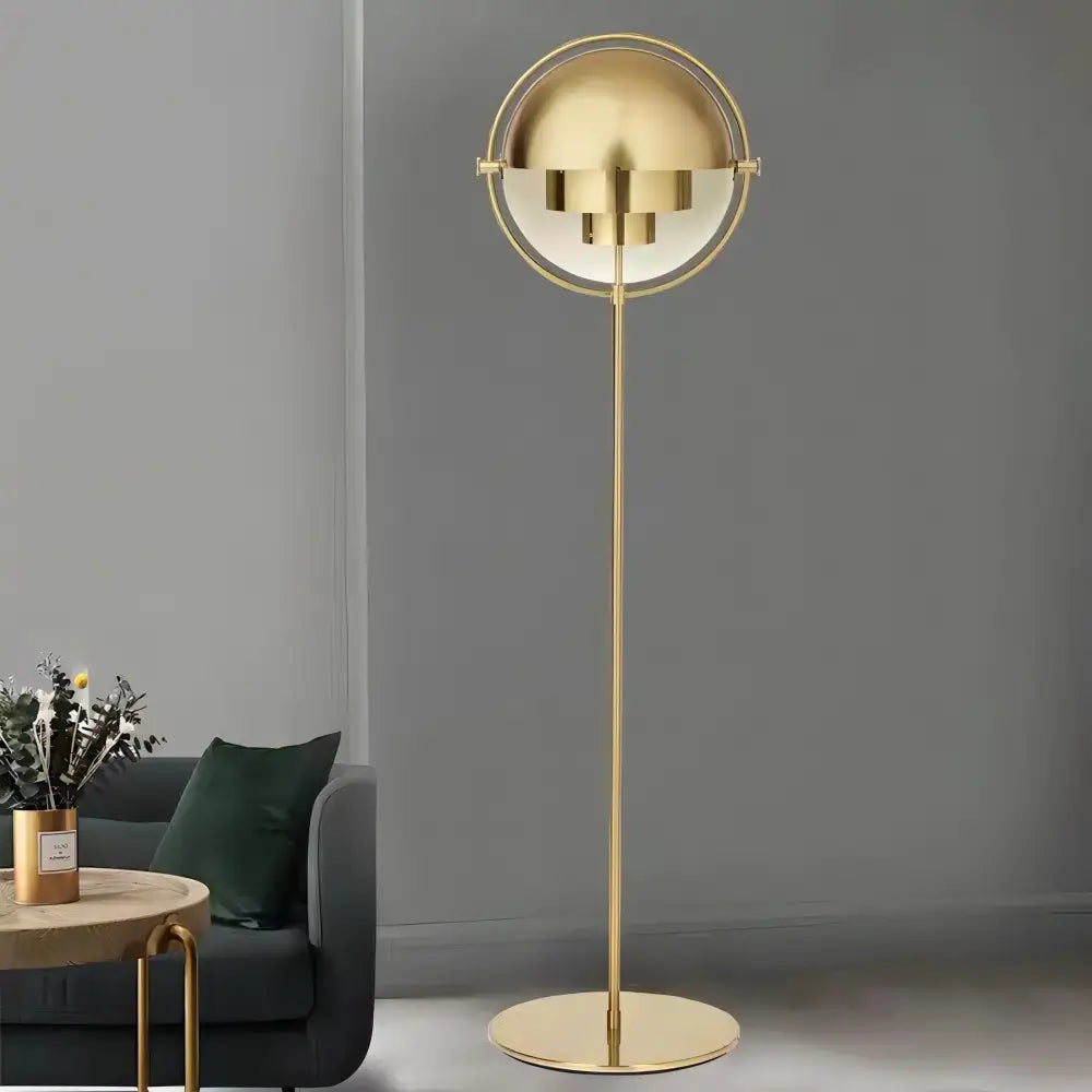 DecorBites™ Black Gold Metal Floor Lamp for Modern Living Room and Bedroom Décor