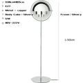 DecorBites™ Black Gold Metal Floor Lamp for Modern Living Room and Bedroom Décor