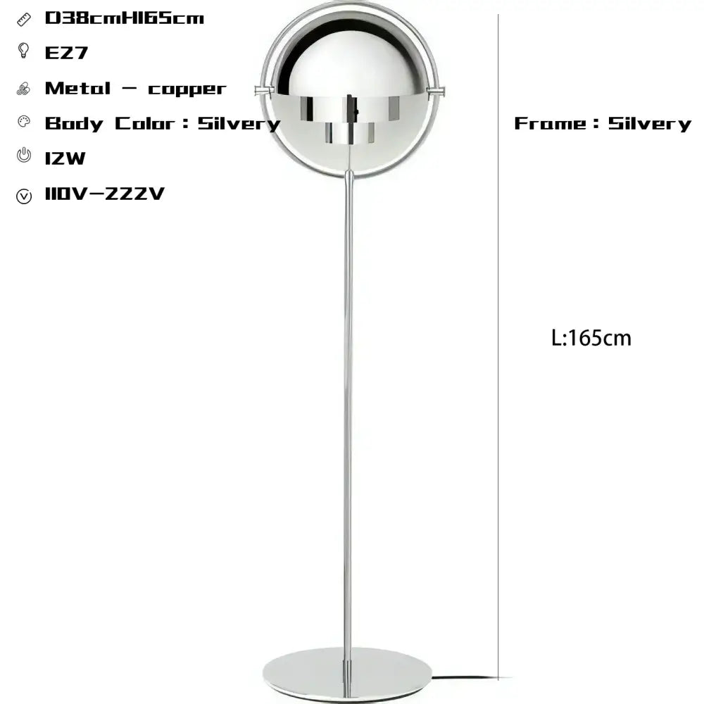 DecorBites™ Black Gold Metal Floor Lamp for Modern Living Room and Bedroom Décor