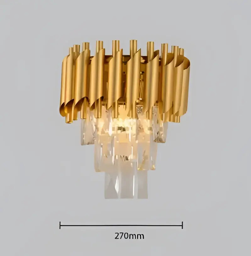 ثريا LED معدنية ذهبية سوداء من DecorBites™ لغرفة المعيشة وغرفة الطعام، مصباح كريستال معلق حديث براق