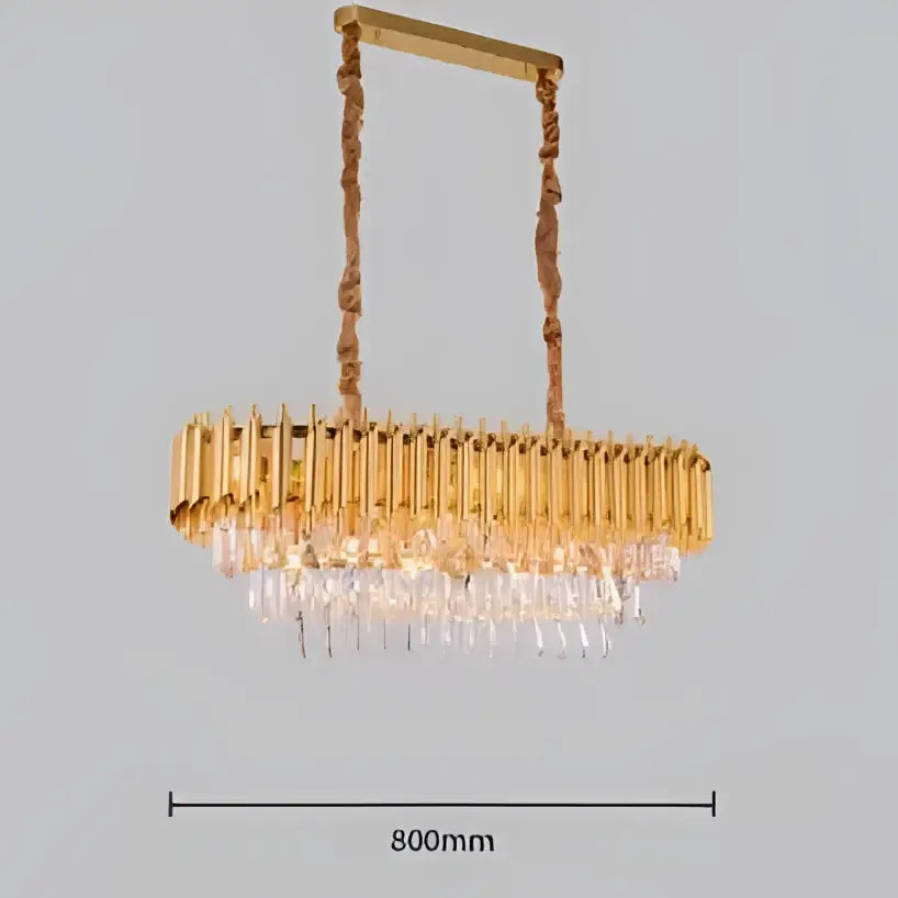 ثريا LED معدنية ذهبية سوداء من DecorBites™ لغرفة المعيشة وغرفة الطعام، مصباح كريستال معلق حديث براق