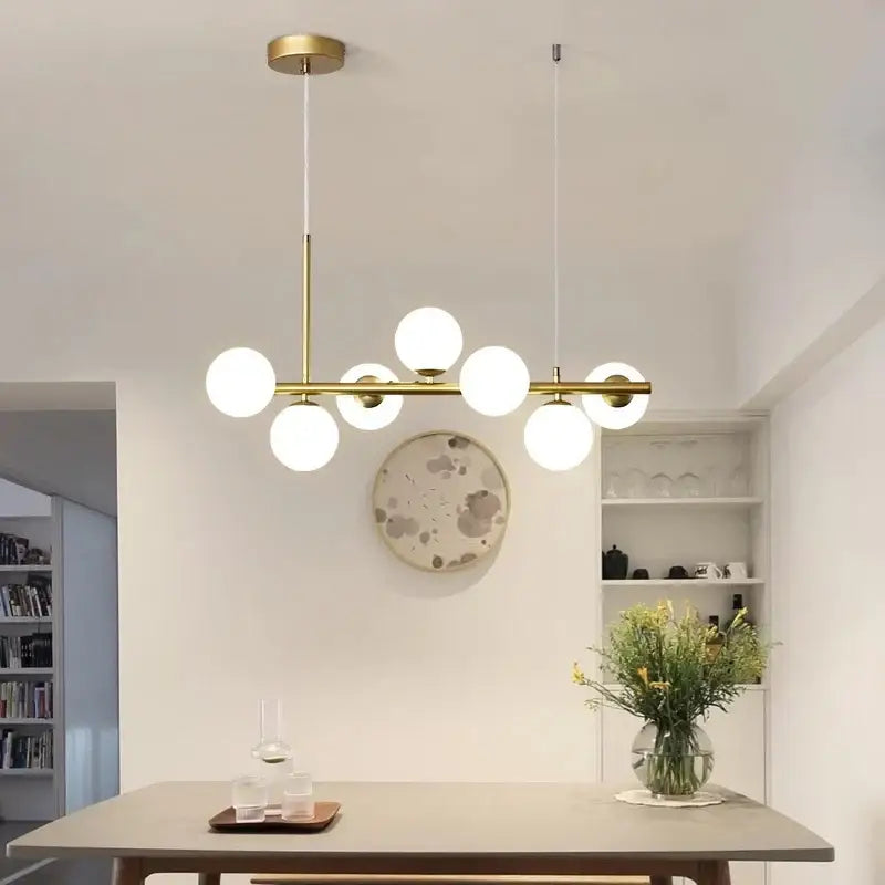 DecorBites™ Black Gold Nordic Pendant Chandelier for Dining Kitchen Living Bedroom Lighting