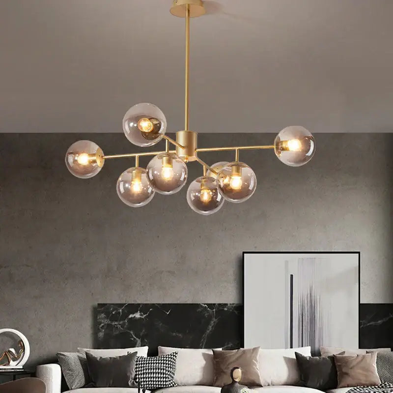 DecorBites™ Black Gold Nordic Pendant Chandelier for Dining Kitchen Living Bedroom Lighting