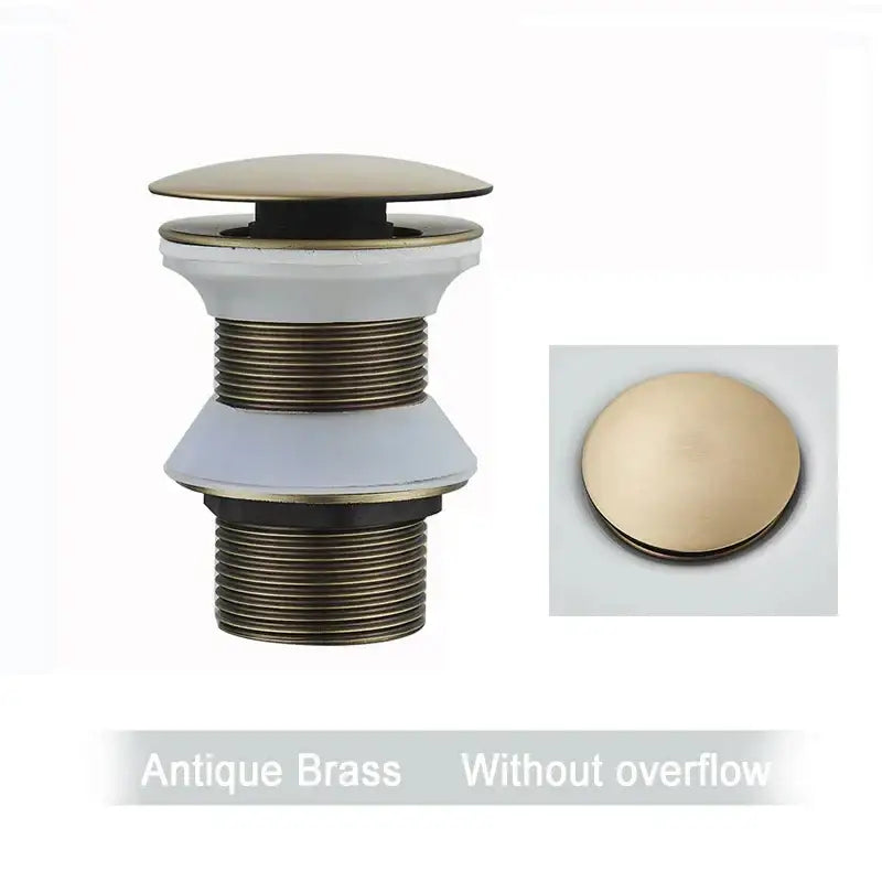 DecorBites™ Black Gold Pop Up Drain for Sink - Faucet Accessory Kit