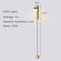 DecorBites™ Black Gold Rotating LED Wall Lamp for Bedroom & Living Room