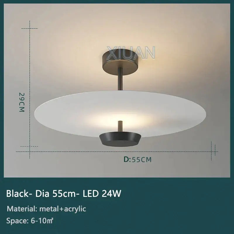 DecorBites™ Black Gold Round Chandelier with Remote Control Dimming Ceiling Lights