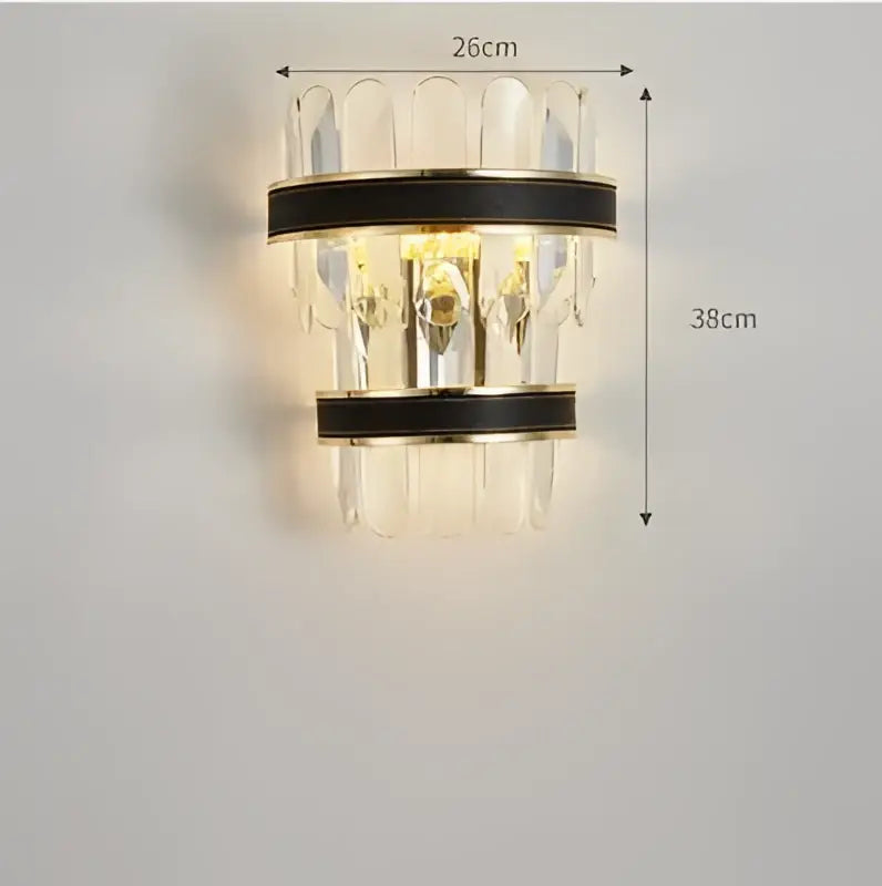 DecorBites™ Black Gold Round LED Crystal Chandelier for Living Room - Modern Suspension Luminaire