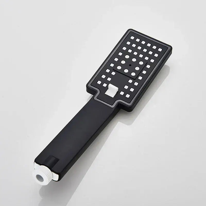 DecorBites™ Black High Pressure Hand-held Shower Head for Water Saving and Bathroom Rainfall