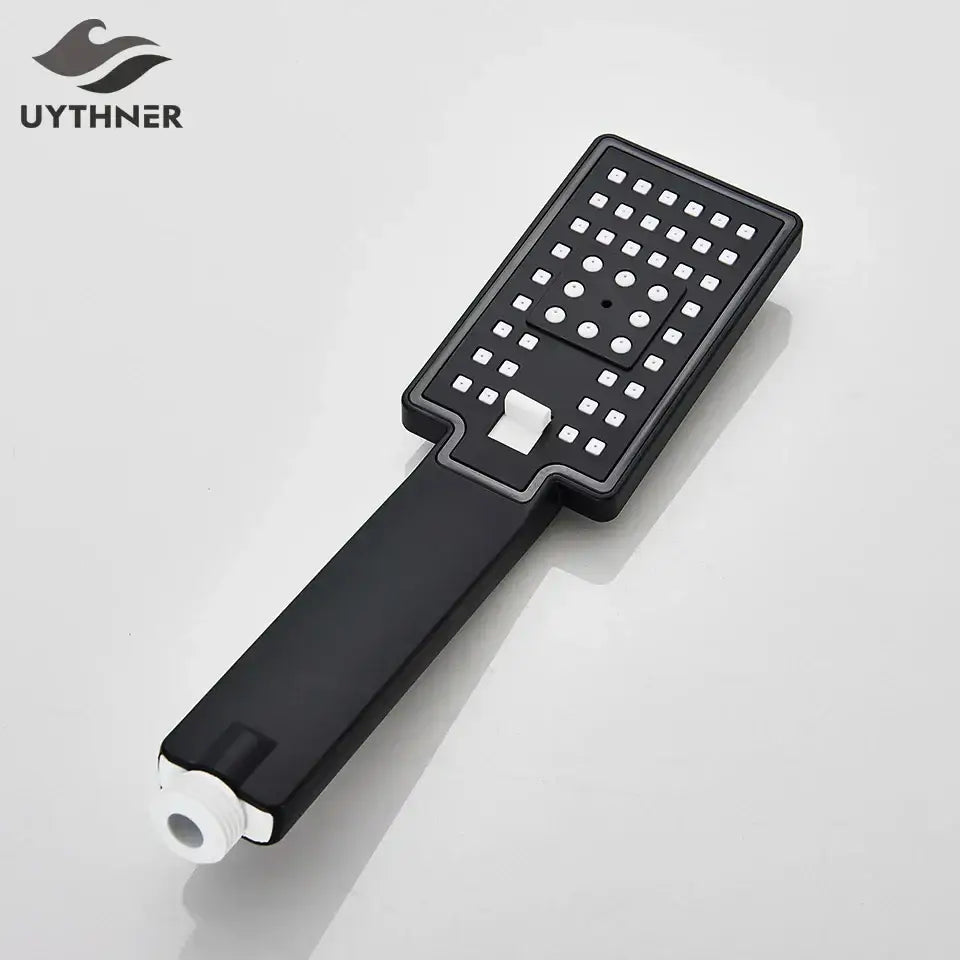 DecorBites™ Black High Pressure Hand-held Shower Head for Water Saving and Bathroom Rainfall