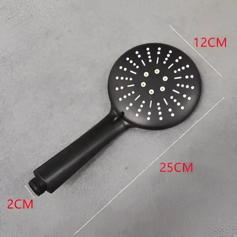 DecorBites™ Black High Pressure Handheld Shower Head for Water Saving and Bathroom Rainfall