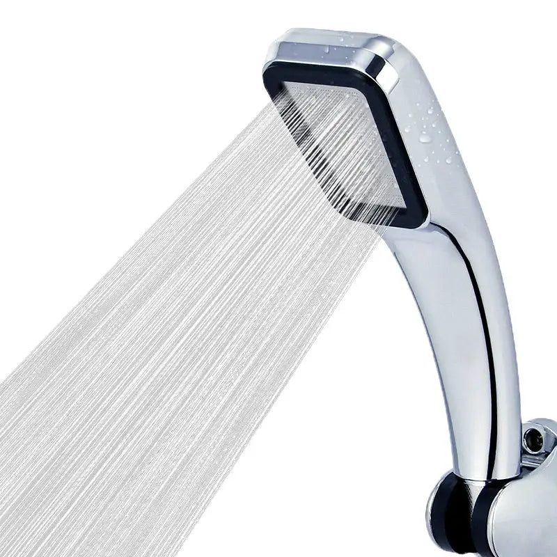 DecorBites™ Black High Pressure Rainfall Shower Head with Bracket and Water Saving Nozzle