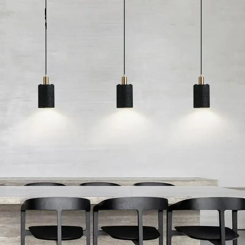 DecorBites™ Black Hole Stone Chandelier | Nordic Raw Stone Decorative Bedside Lamp