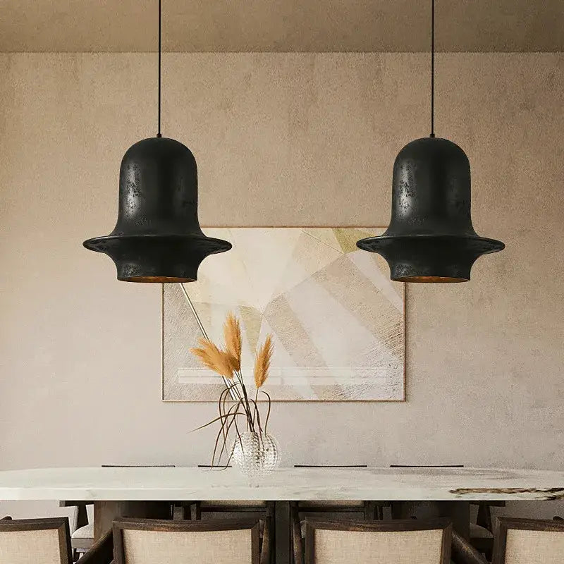 DecorBites™ Black Industrial Chandelier for Cafe Bedroom Bar Decor Hanging Lamps