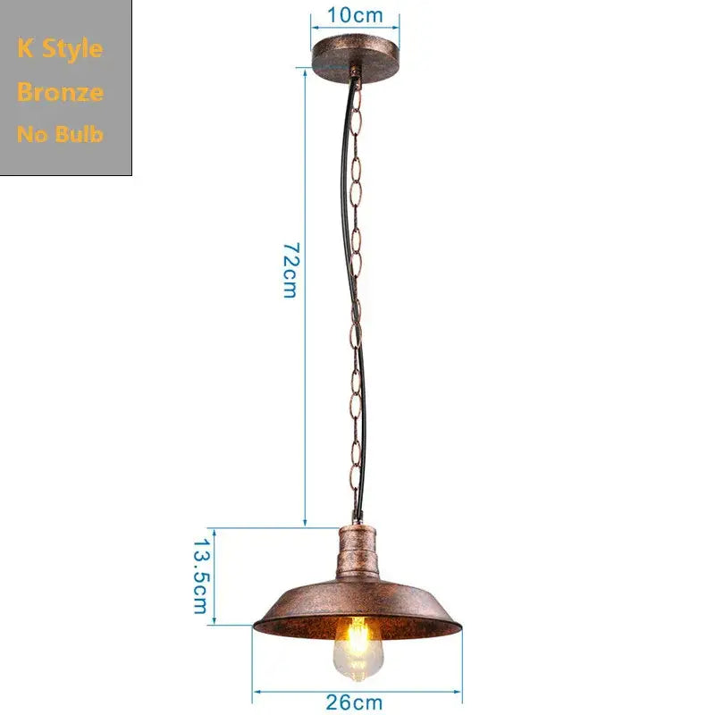 DecorBites™ Black Industrial Pendant Light for Kitchen Island Bar Farmhouse Decor