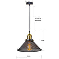 DecorBites™ Black Iron Cage Farmhouse Pendant Light Fixture for Kitchen Island, Dining Room, Hallway