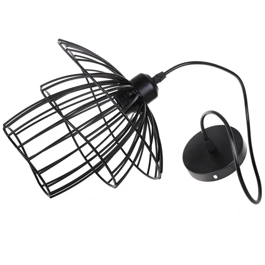 DecorBites™ Black Iron Cage Pendant Light for Kitchen Living Room Shop