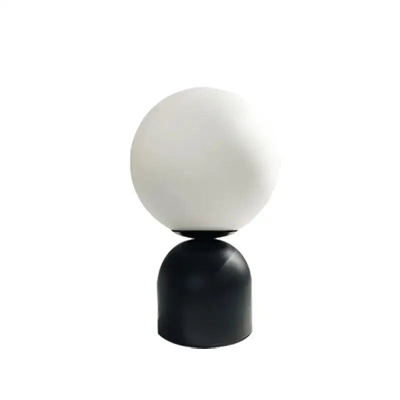 DecorBites™ Black Iron Glass Ball Table Lamps - Nordic LED Lighting Fixture for Home Decor