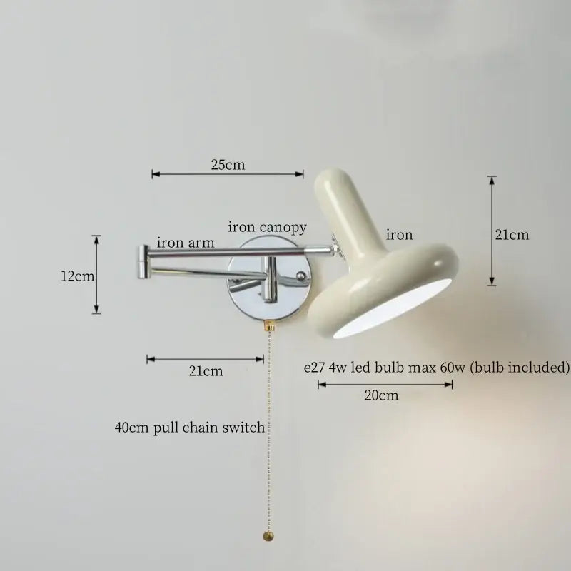 DecorBites™ Black Iron LED Wall Sconce for Home Decor - Modern Nordic Style