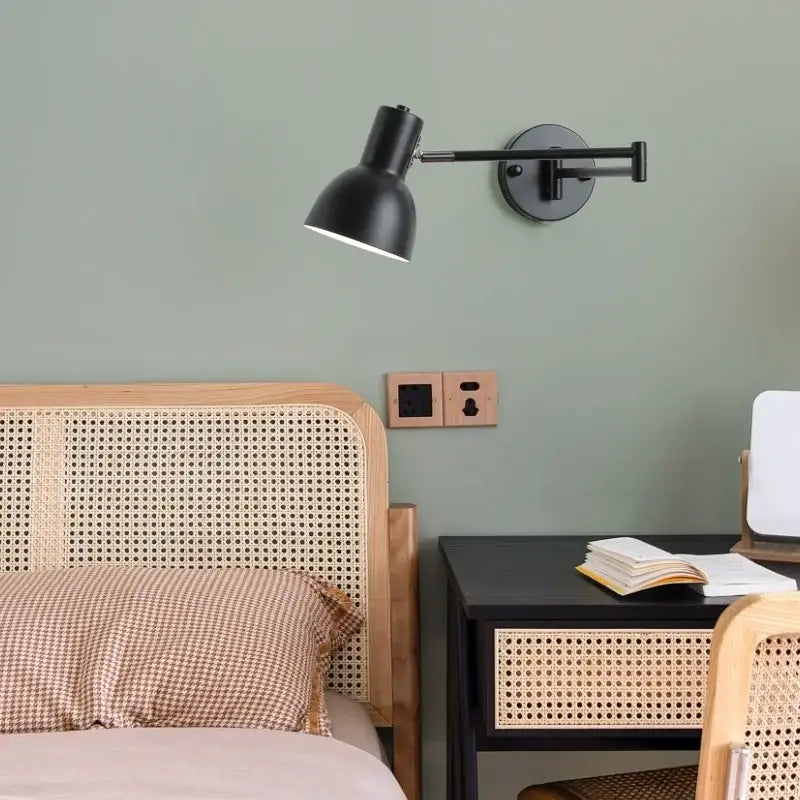 DecorBites™ Black Iron LED Wall Sconce for Home Decor - Modern Nordic Style