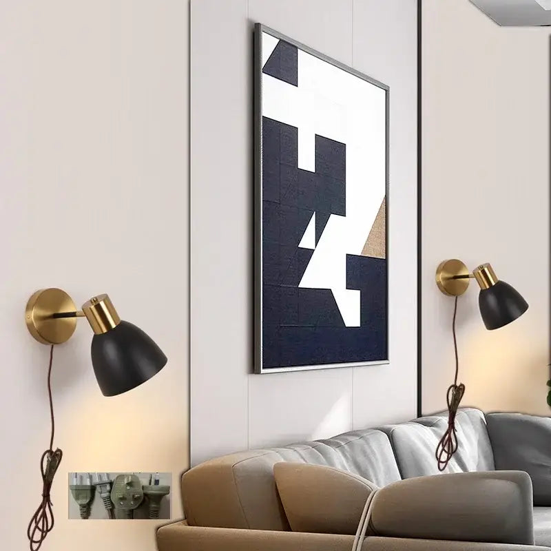 DecorBites™ Black Iron LED Wall Sconce Modern Vanity Light Bar Bedroom Stair Hallway
