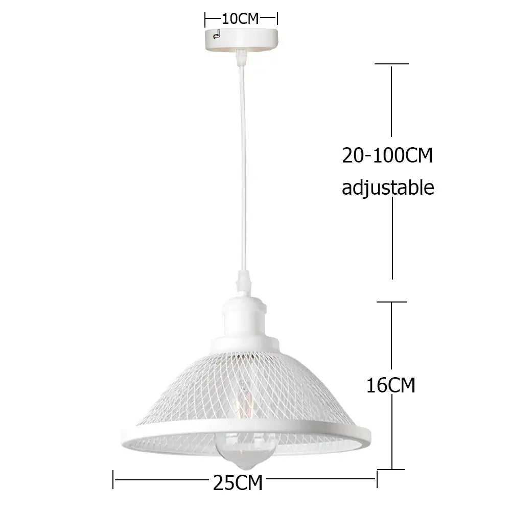 DecorBites™ Black Iron Net-Cage Pendant Light Fixture for Kitchen, Bedroom, Living Room, Restaurant