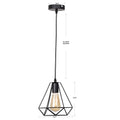 DecorBites™ Black Iron Pendant Lights for Kitchen Living Room Bedroom Restaurant