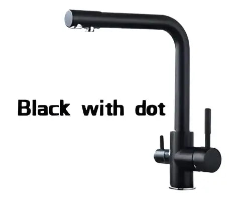 DecorBites™ Black Kitchen Faucet Mixer Tap 360° Rotation Water Features