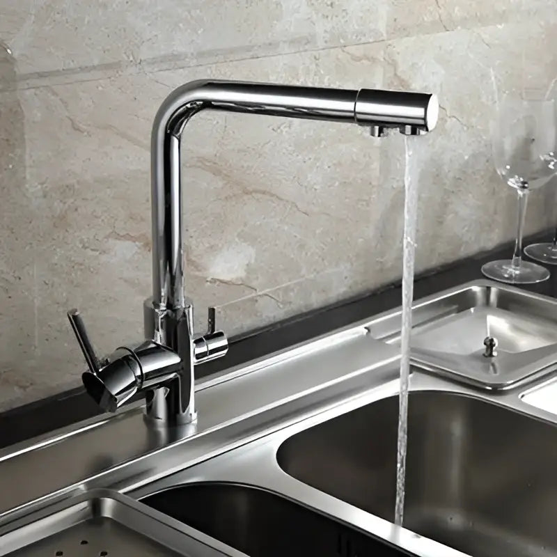 DecorBites™ Black Kitchen Faucet Mixer Tap 360° Rotation Water Features