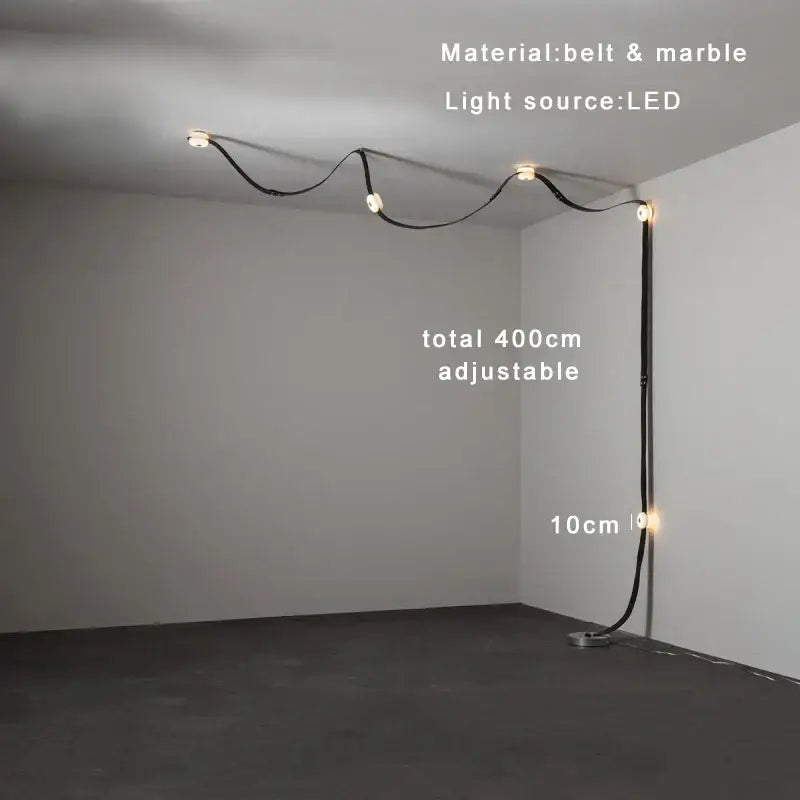 DecorBites™ Black Leather Marble Chandeliers | Adjustable Dining Room Lamps | Easy Installation Home Decor