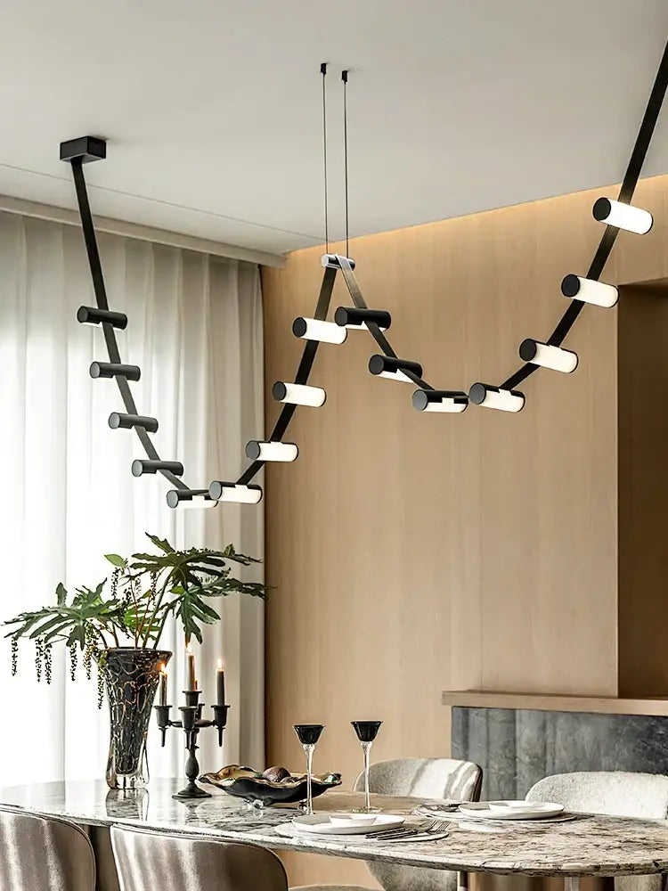 DecorBites™ Black Leather Pendant Light for Dining Room Home Decor