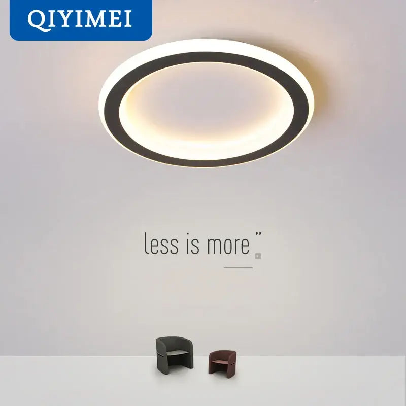 DecorBites™ Black Led Ceiling Light for Home Entryway - Modern Balcony Indoor Lamp